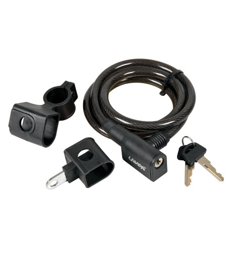 Cavo antifurto 120cm acciaio a spirale diametro 10mm bicicletta bici ciclo