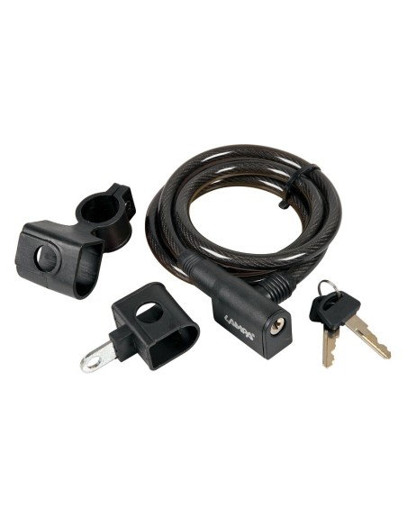 Cavo antifurto 120cm acciaio a spirale diametro 10mm bicicletta bici ciclo