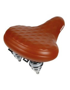 Sella bicicletta city relax doppia molla S14 260x255mm marrone