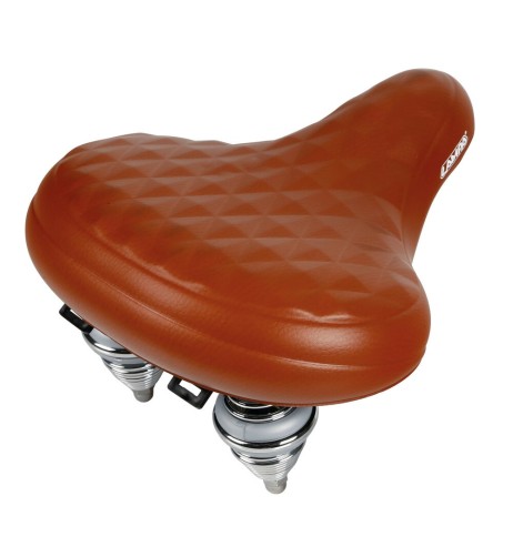 Sella bicicletta city relax doppia molla S14 260x255mm marrone