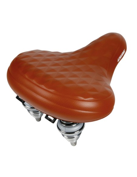 Sella bicicletta city relax doppia molla S14 260x255mm marrone