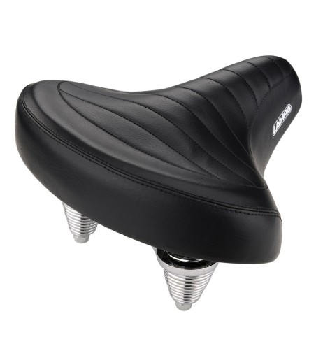 Sella bicicletta city relax doppia molla S13 260x255mm nero