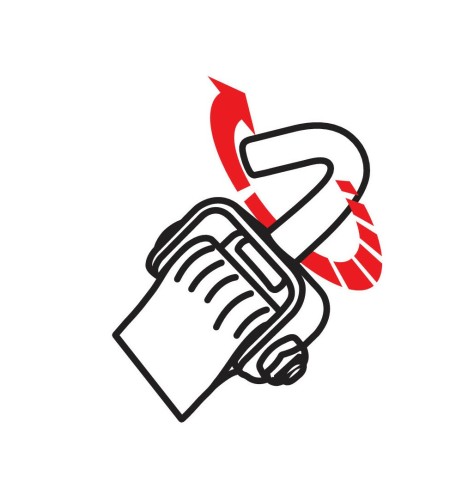 Nastro tensore bisarca gancio girevole 5000Kg 5x250 cm