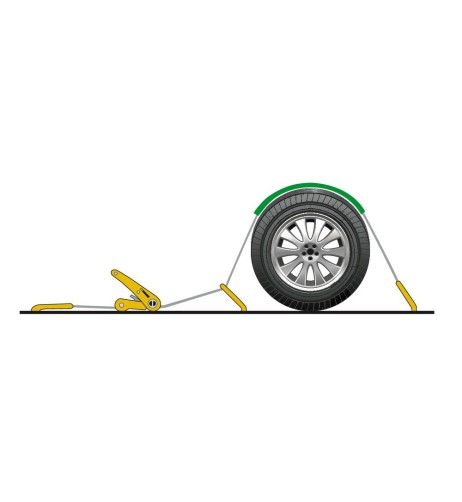 Nastro tensore bisarca gancio girevole 5000Kg 5x250 cm