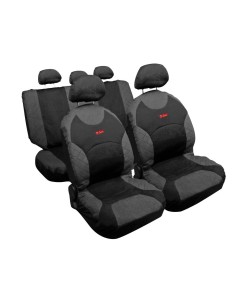Kit completo coprisedili fodere auto universali cotone Drive Jeans Grigio