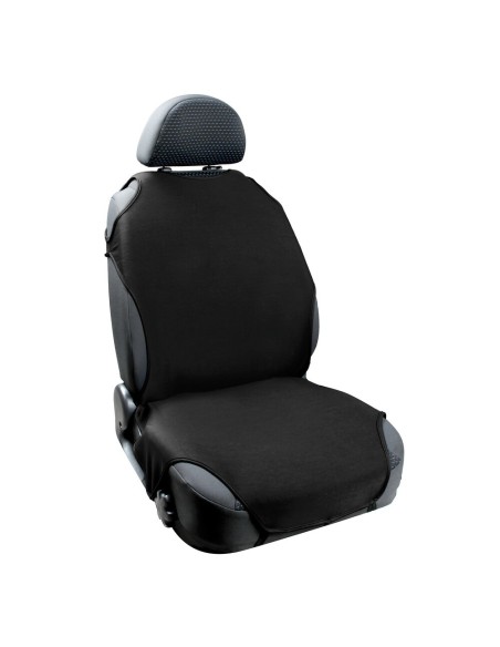 Coprisedile elasticizzato in tessuto T Shirt Nero