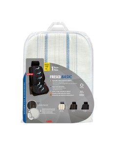 Coprisedile schienale auto estivo fibra di cellulosa colore bianco 2