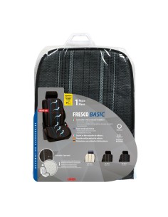 Coprisedile schienale auto estivo fibra di cellulosa colore grigio 2