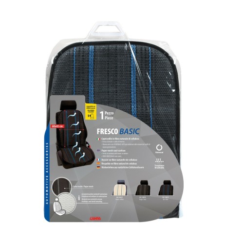 Coprisedile schienale auto estivo fibra di cellulosa colore blu