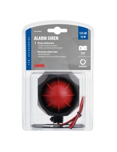 Sirena elettronica a 6 toni 12V 15W 125dB 2