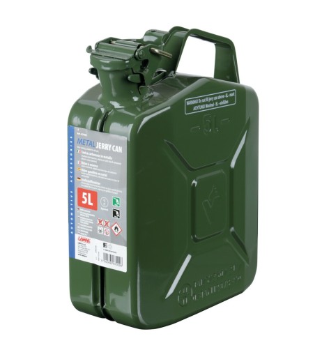 Tanica carburante omologata in metallo 5 litri 