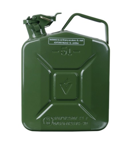 Tanica carburante omologata in metallo 5 litri 