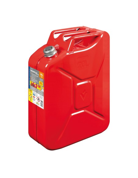 Tanica carburante in metallo colore rosso 20 litri