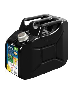 Tanica carburante in metallo colore nero 10 litri