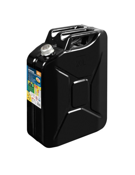 Tanica carburante in metallo colore nero 20 litri