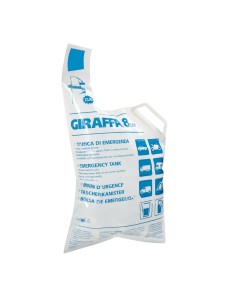 Tanica di emergenza acqua benzina giraffa 8 litri