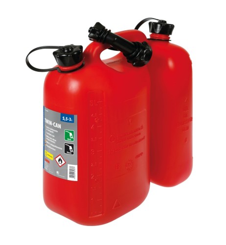 Tanica carburante emergenza 2 comparti 5 5 3 litri