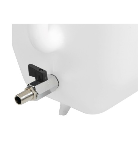 Tanica in plastica 25L con rubinetto in metallo e dispenser porta sapone