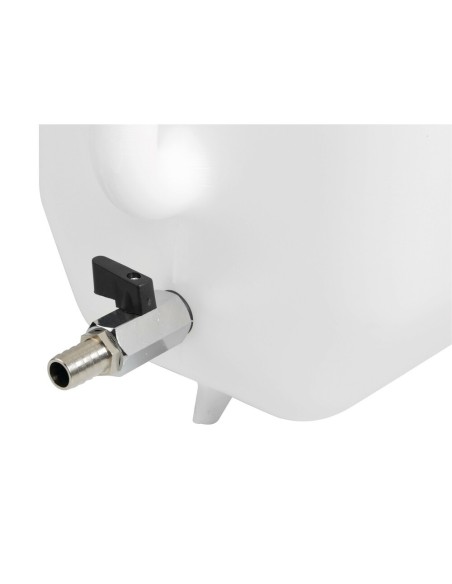 Tanica in plastica 25L con rubinetto in metallo e dispenser porta sapone