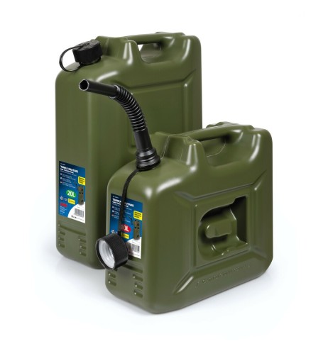 Tanica carburante polietilene emergenza modello militare 10 litri