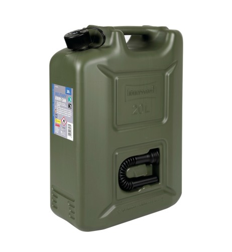 Tanica carburante polietilene emergenza modello militare 20 litri