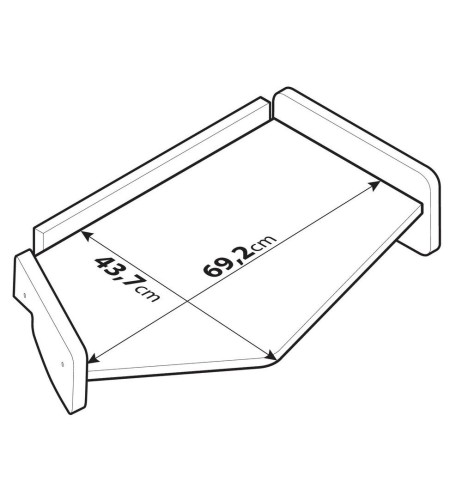 Tavolino centrale per cruscotto su misura Volvo FH Serie 4 5