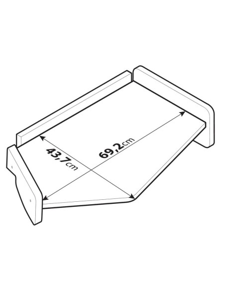 Tavolino centrale per cruscotto su misura Volvo FH Serie 4 5
