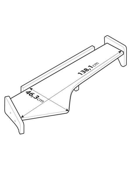 Tavolino extended per cruscotto su misura Truck Ford F Max dal 2018