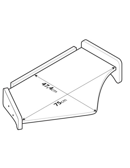 Tavolino centrale per cruscotto su misura Truck Ford F Max dal 2018