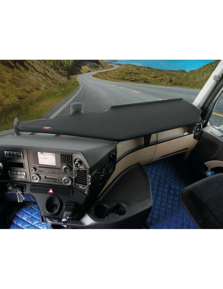 Tavolino lungo per cruscotto su misura Truck Mercedes Actros MP4 cabina lar