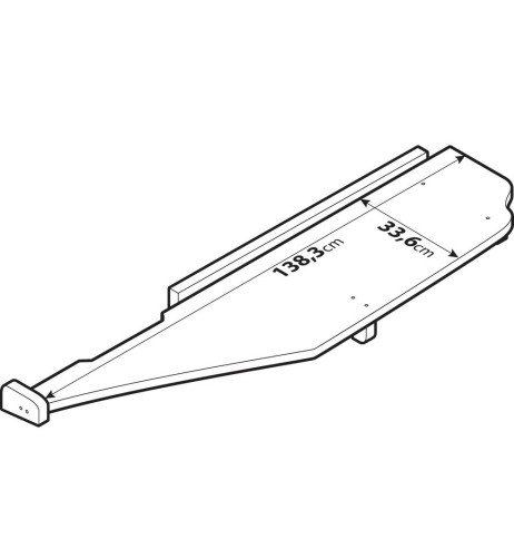 Tavolino lungo per cruscotto su misura Truck Mercedes Actros MP4 cabina lar
