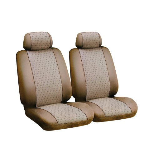 Set coprisedili fodere anteriori auto universali jacquard Glamur Beige