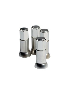 Set 4 tappi e 4 manicotti coprivalvola auto moto