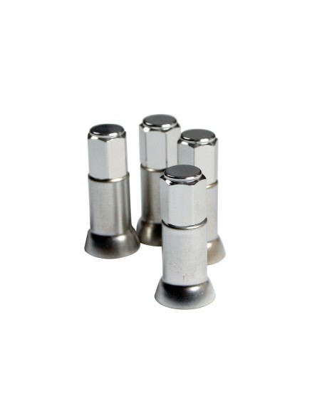 Set 4 tappi e 4 manicotti coprivalvola auto moto