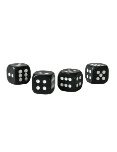 Set 4 tappi coprivalvola DADI custom nero