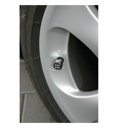 Set 4 tappi coprivalvola DADI custom nero