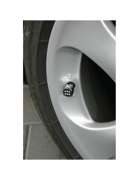 Set 4 tappi coprivalvola DADI custom nero