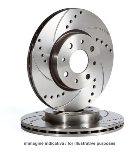 Coppia dischi freno sportivi baffati forati anteriori 278 2x13x85 8mm 5f 08