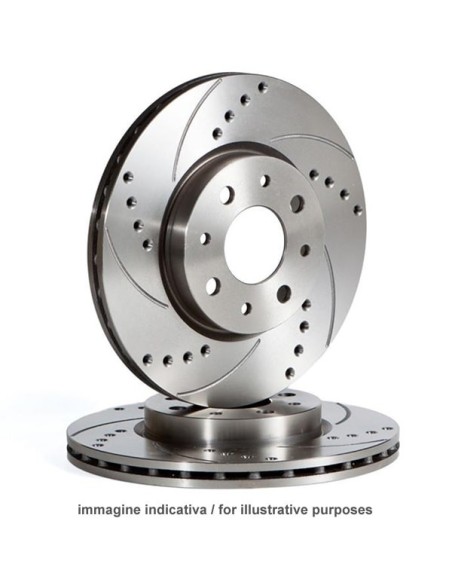 Coppia dischi freno sportivi baffati forati anteriori 278 2x13x85 8mm 5f 08