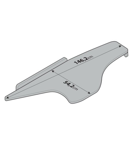 Tavolino per cruscotto Centrale Passeggero su misura Daf XF dal 2021