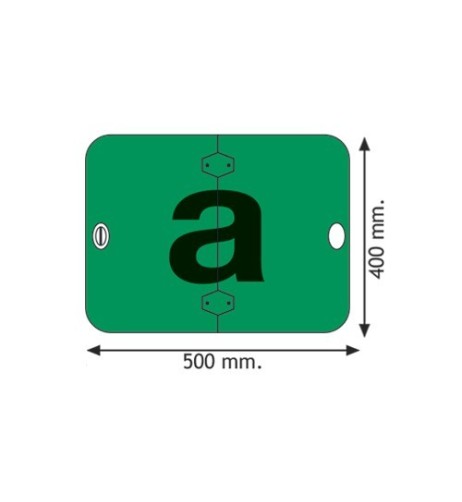 Marcatura in alluminio pieghevole verde derrate deperibili prodotti agricol