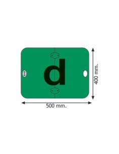 Marcatura in alluminio pieghevole verde derrate deperibili prodotti aliment