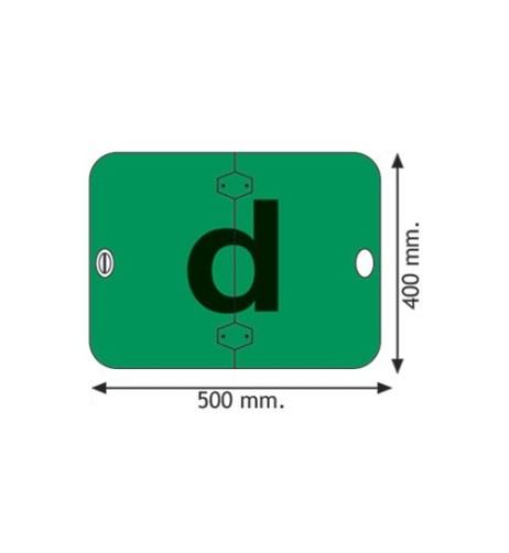 Marcatura in alluminio pieghevole verde derrate deperibili prodotti aliment