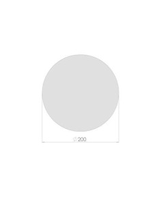 Supporto in alluminio porta segnale velocita diametro 200mm