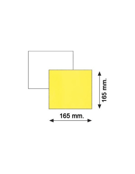 Targa ripetitrice alluminio per rimorchi agricoli bianca gialla 16x165mm