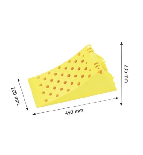 Zoccolo ferma camion omologato 490mm