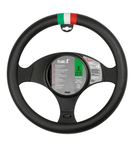 Coprivolante Flag Italia in Similpelle 35 37cm
