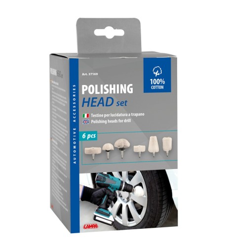 Set 6 Testine M6 per lucidatura a trapano
