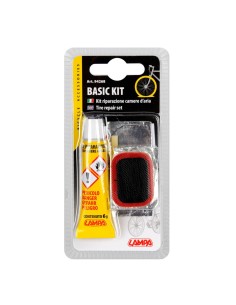 Kit riparazione con mastice e toppe per camere d aria bici 2
