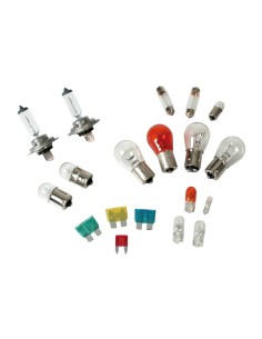 Kit lampadine di ricambio 19 pezzi H7 12V fusibili 2